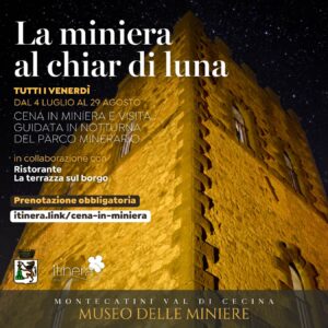 Cover promozione cene in miniera